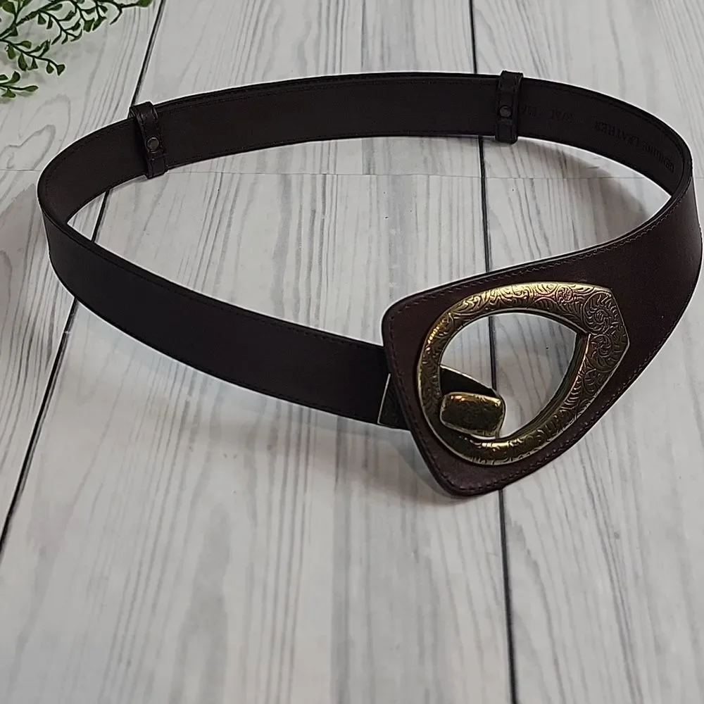 Unbranded Statement Piece Leather Belt  Adjustable Womens Size S/M